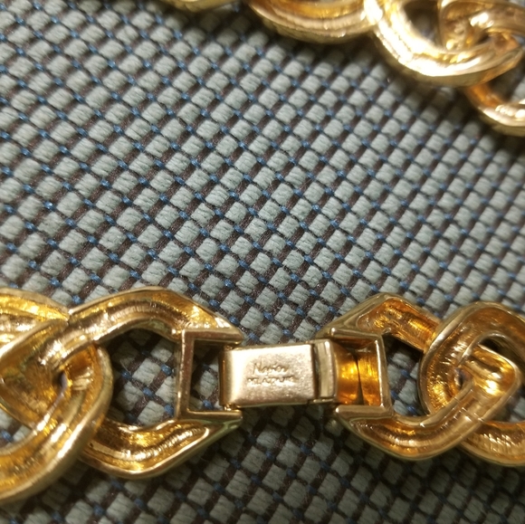 80s Vintage Napier Gold link necklace - Picture 4 of 4